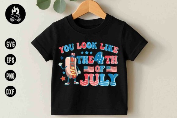 4th of July Hot Dog SVG