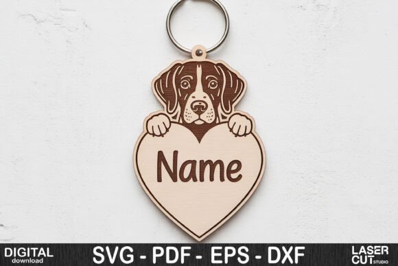 Beagle Dog Heart Keychain SVG Review