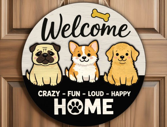 Custom Dog Breed Welcome Home Sign Decor Review