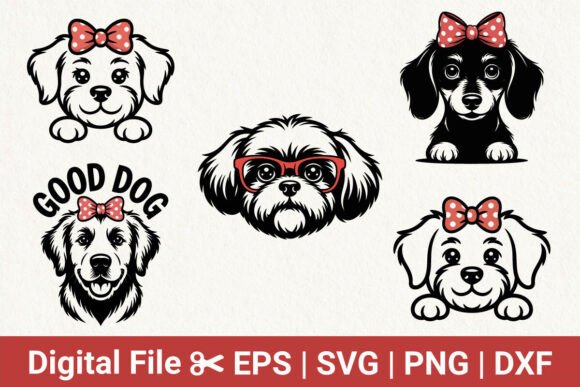 Cute Dog Clipart Bundle