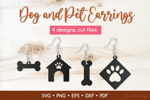 Dog and Pet Earrings SVG Cut Files Review