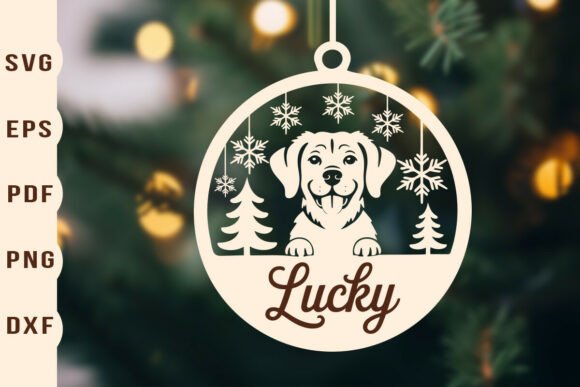 Dog Christmas Ornament SVG Laser Cut Review