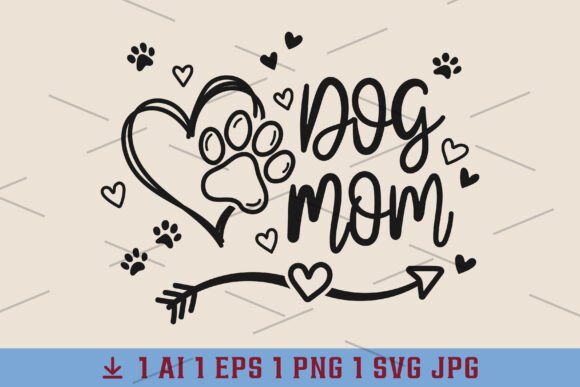 Dog Mom Paw Print Heart SVG Review