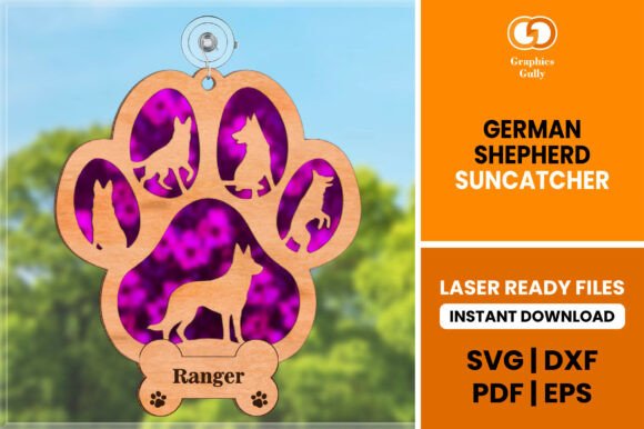 German Shepherd Suncatcher SVG Review