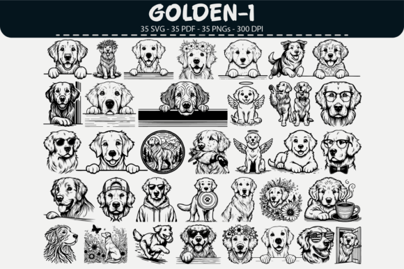 Golden Retriever Vector Clipart – 35 Des Review