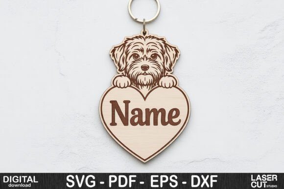 Havanese Dog Heart Keychain SVG Review