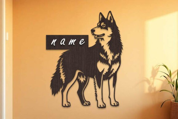 Laser Cut Alaskan Malamute Dog Wood Sign Review