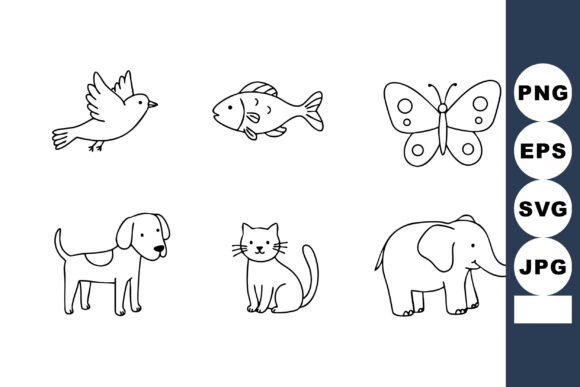 Simple Black and White Animal Icons Bird Review